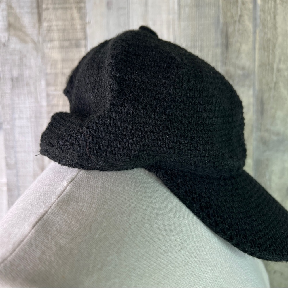 INC Black Knit Baseball Cap/Hat w/Vel-Cro Closure - Picture 4 of 9